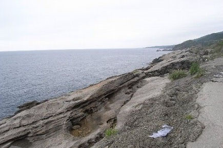 冬の佐渡の海